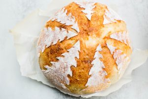 Easy Sourdough Christmas Tree Bread Scoring Tutorial
