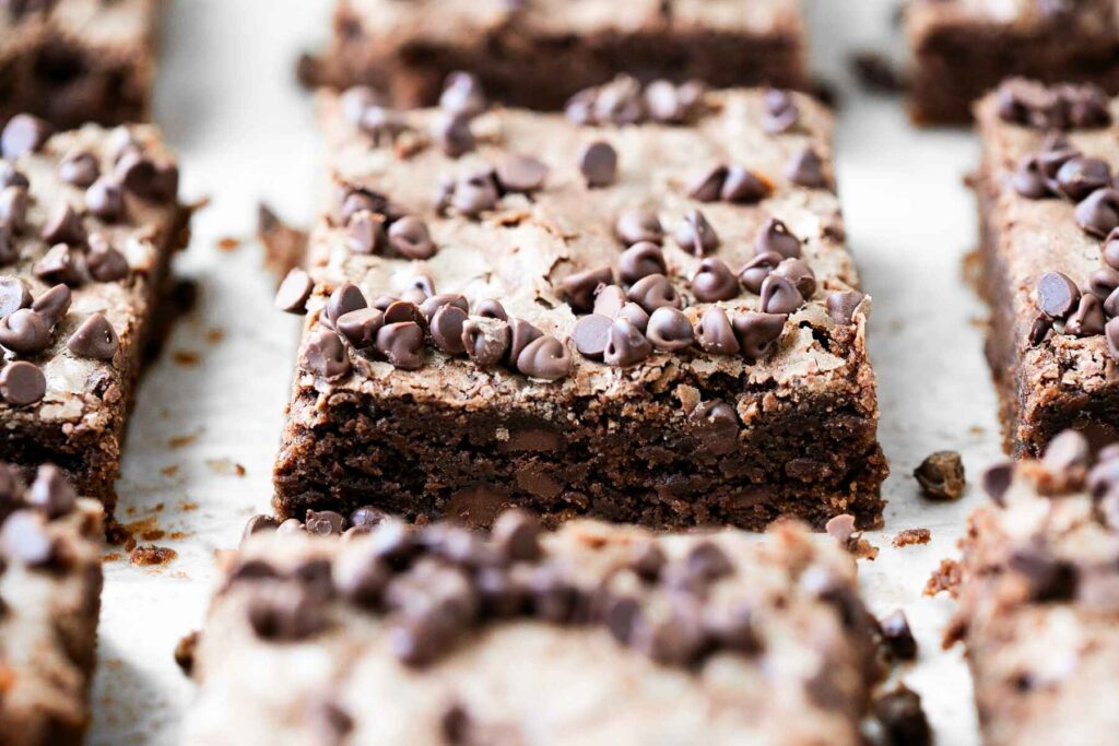 double chocolate sourdough brownies