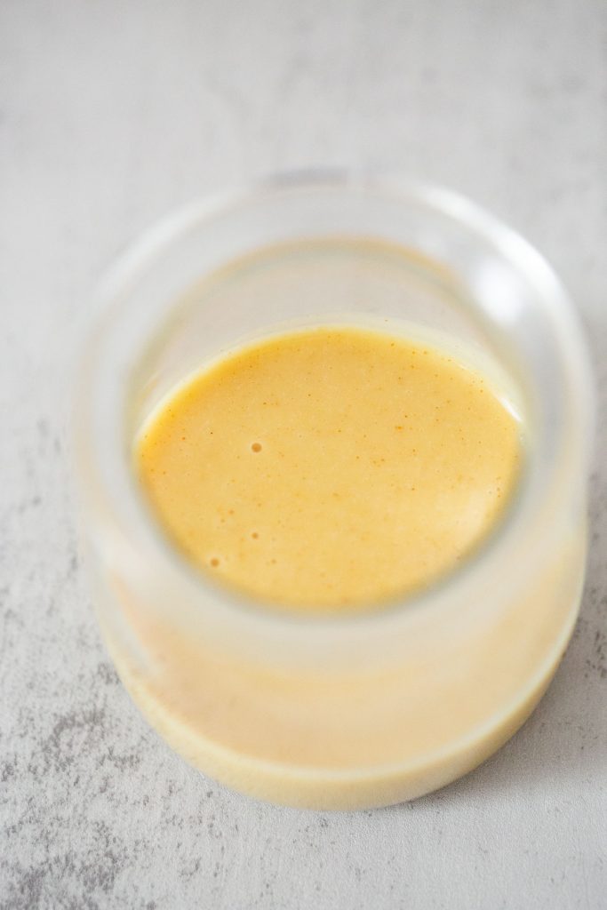 3 ingredient honey mustard in a jar