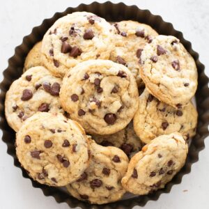 browned butter sourdough discard chocolate chip cookies