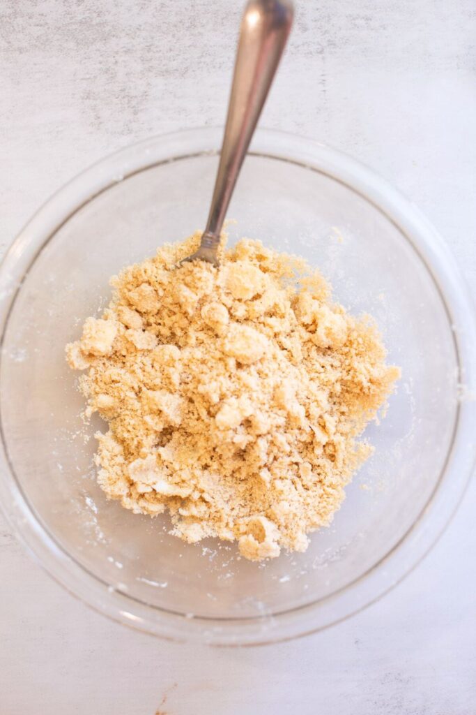 crumb topping in a bowl