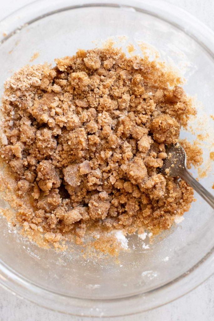apple crumble topping for sourdough discard apple muffins