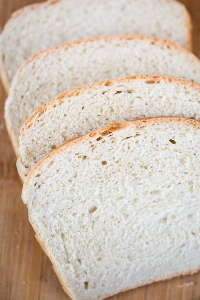 slices of sourdough discard sandwich