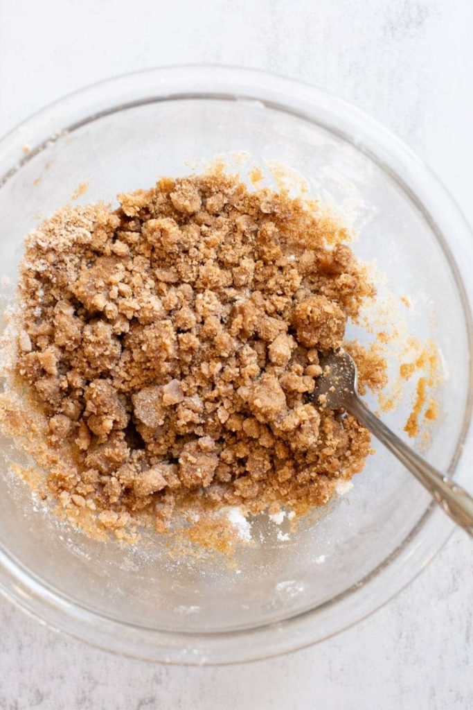 crumble topping for apple crumble muffins 