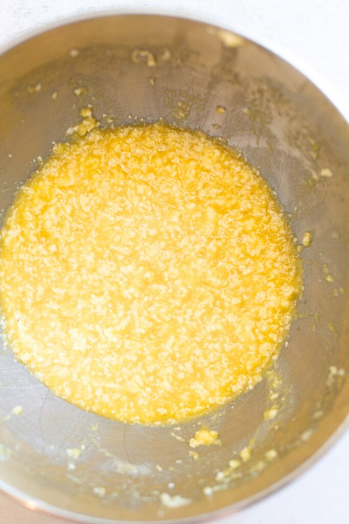 wet ingredients for sourdough disard caramel apple muffins