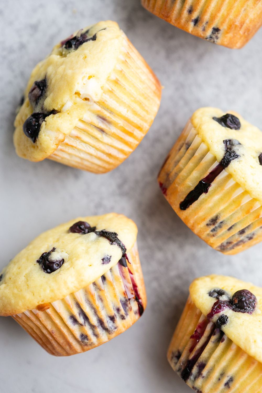 Easy Blueberry White Chocolate Muffins