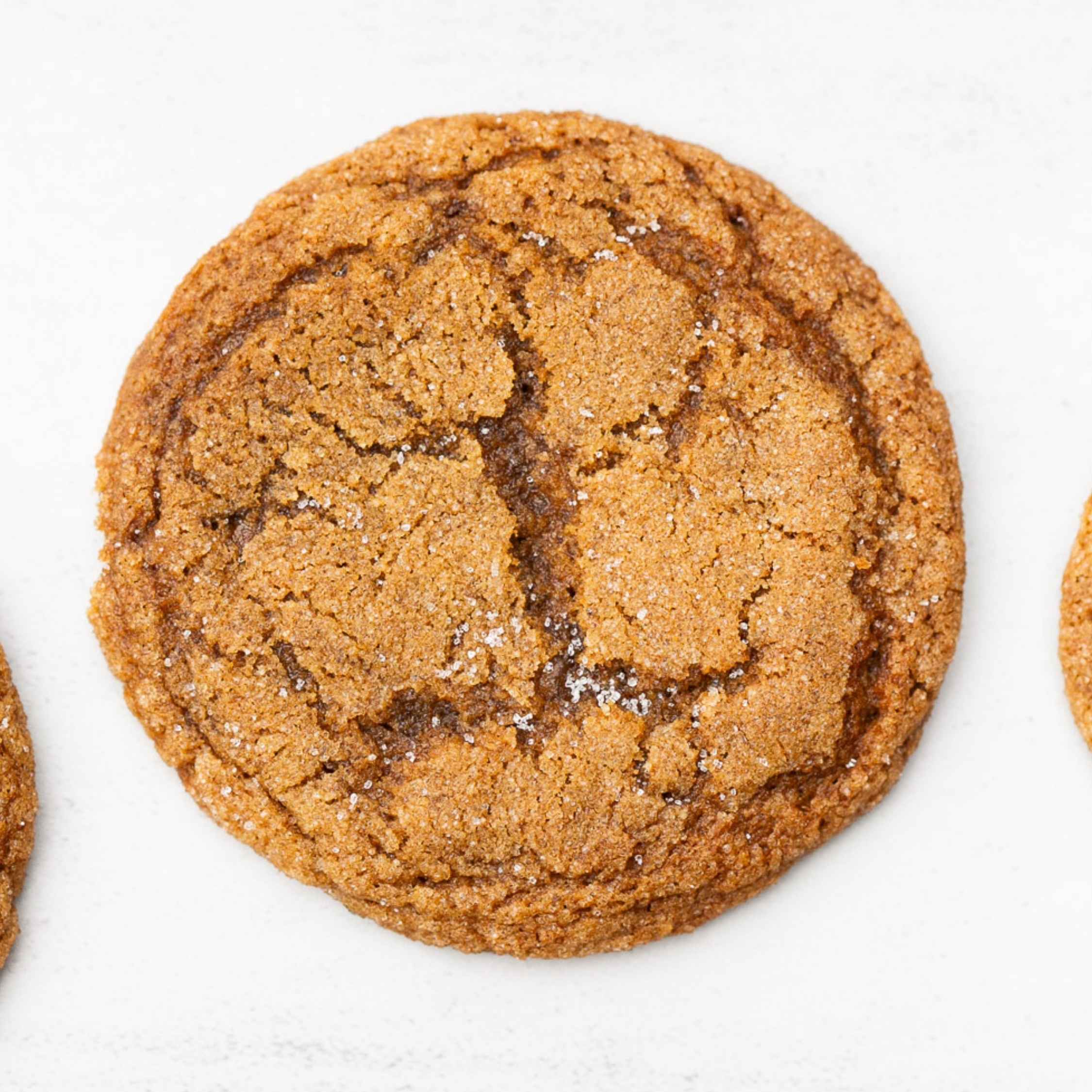 sourdough molasses gingersnap cookies