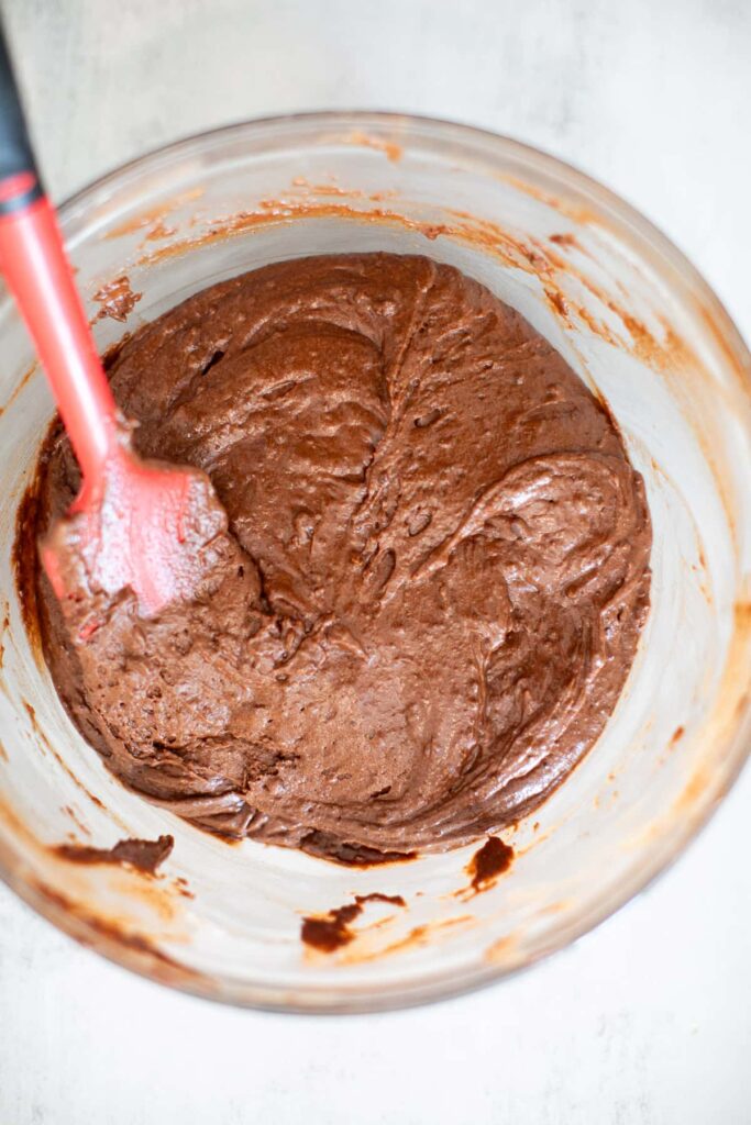 wet ingredients for sourdough chocolate cake