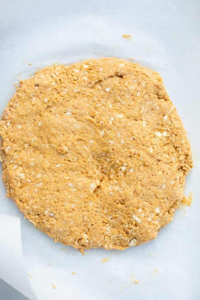 pumpkin scones with maple glaze dough