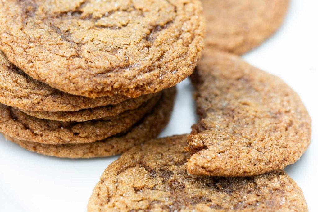 sourdough gingersnap molasses cookies