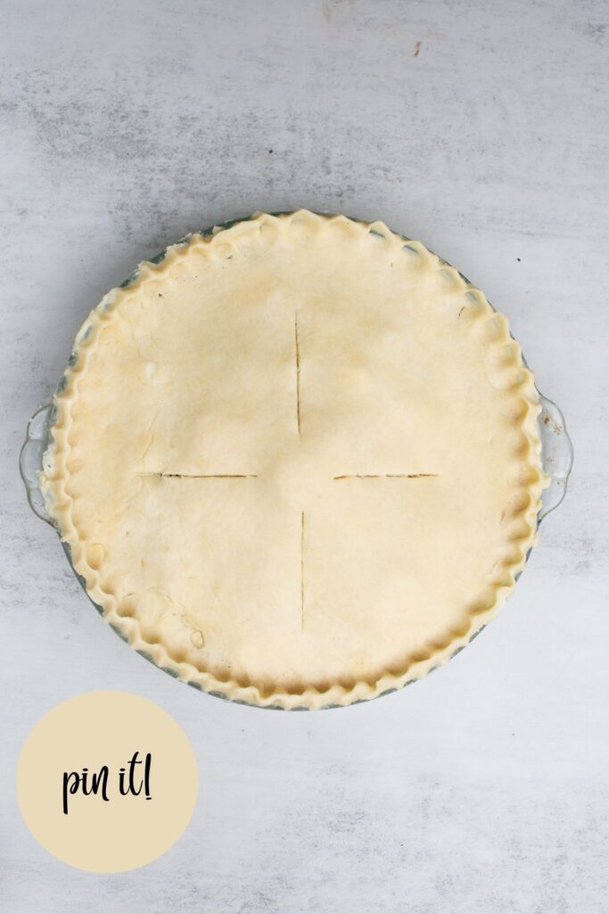 sourdough pie crust in a pan