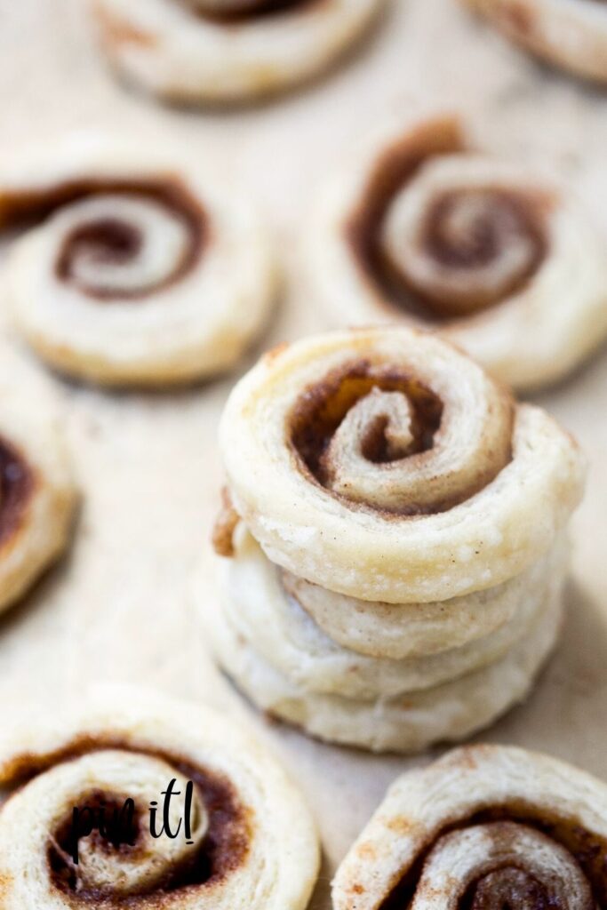 sourdough discard pie crust cookies on a baking tray