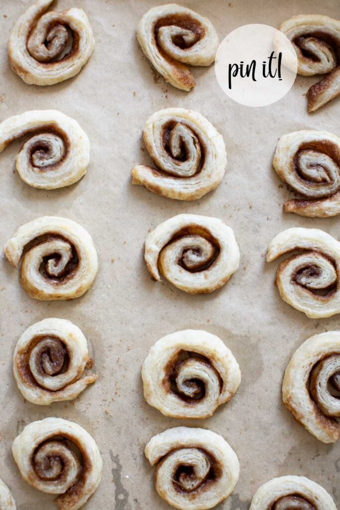 sourdough discard pie crust cookies on a tray