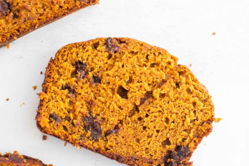 sourdough pumpkin bread with chocolate chips