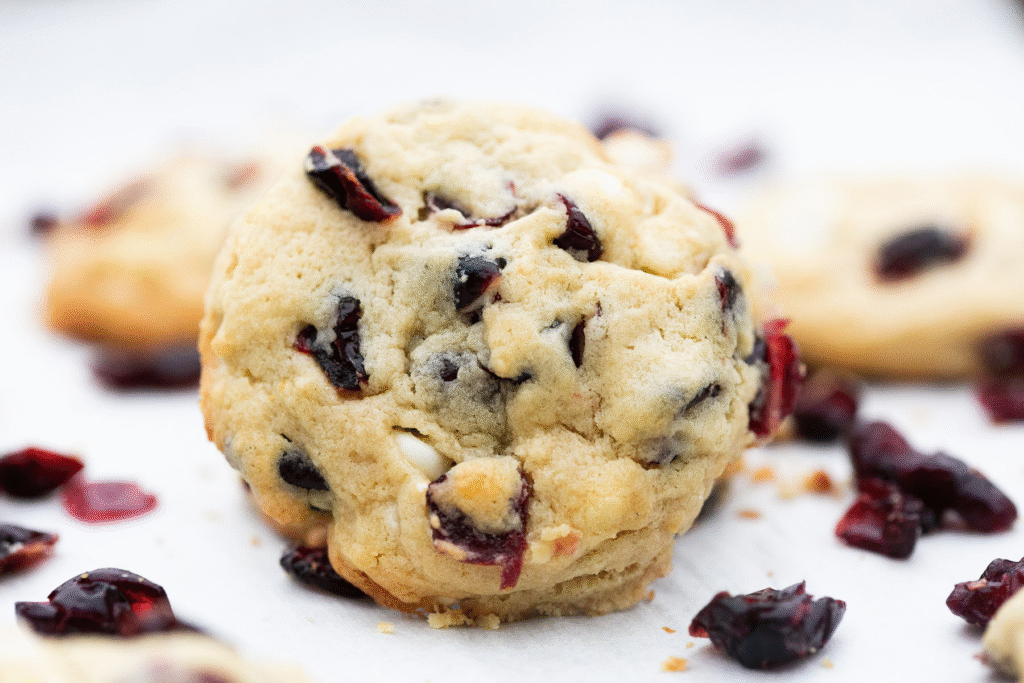 sourdough cranberry white chocolate chip cookies