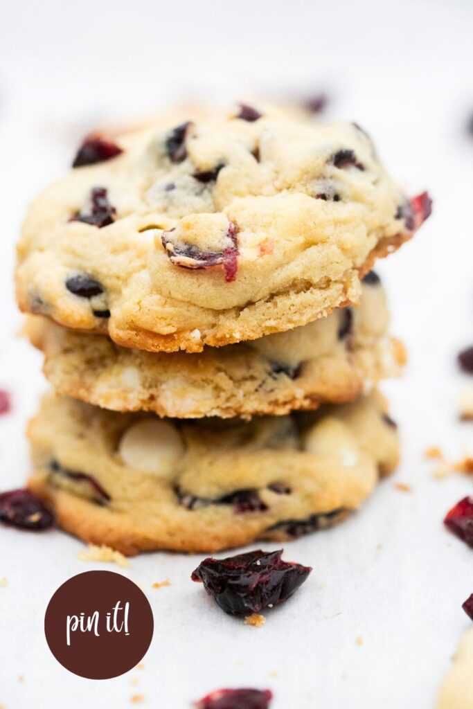 sourdough discard white chocolate chip Christmas cookies