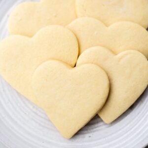 heart shaped sugar cookie valentines day recipe