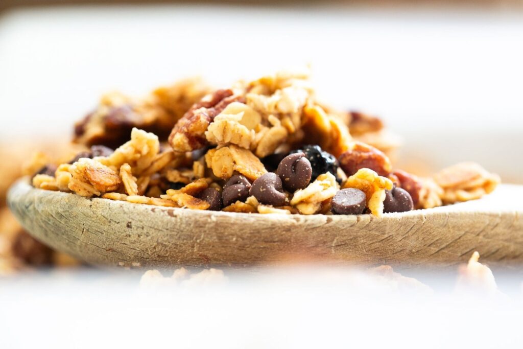sourdough discard granola made with honey