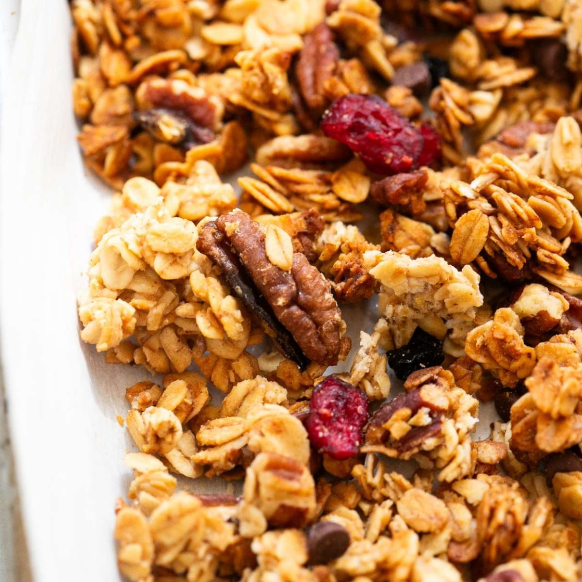 sourdough discard granola made with honey