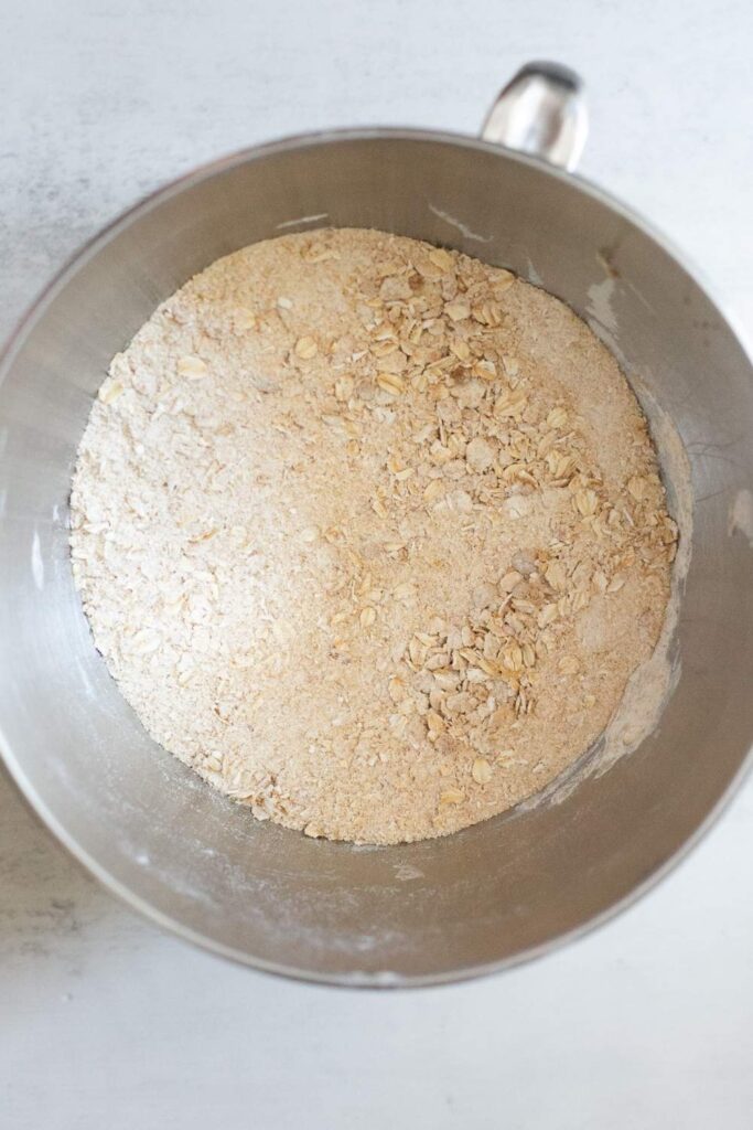 dough for sourdough discard strawberry crumb bars