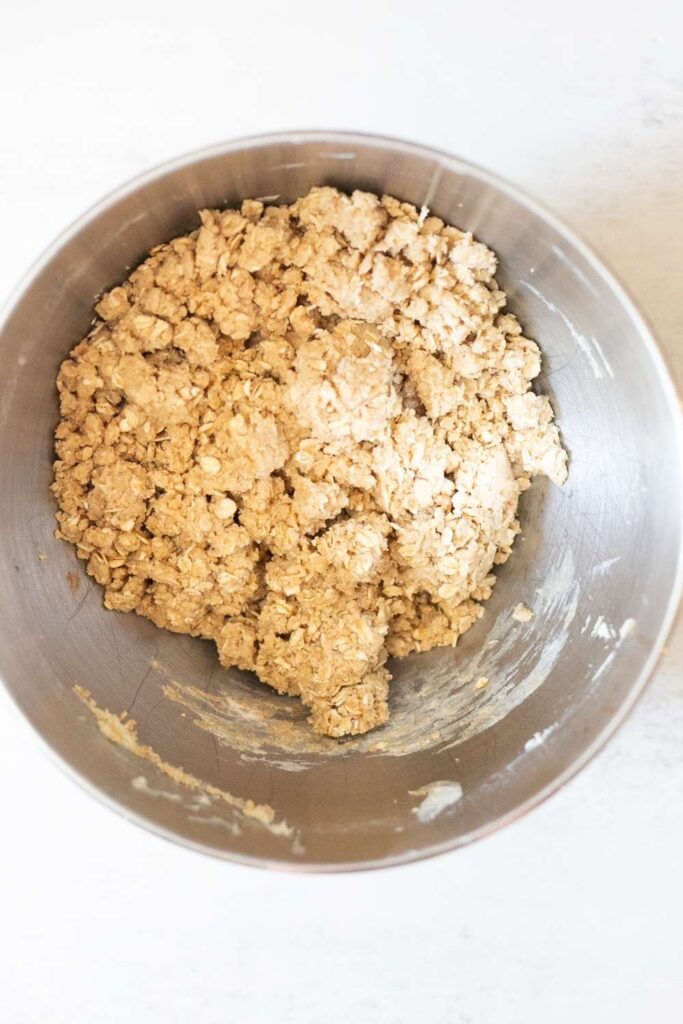 dough for sourdough discard strawberry crumb bars