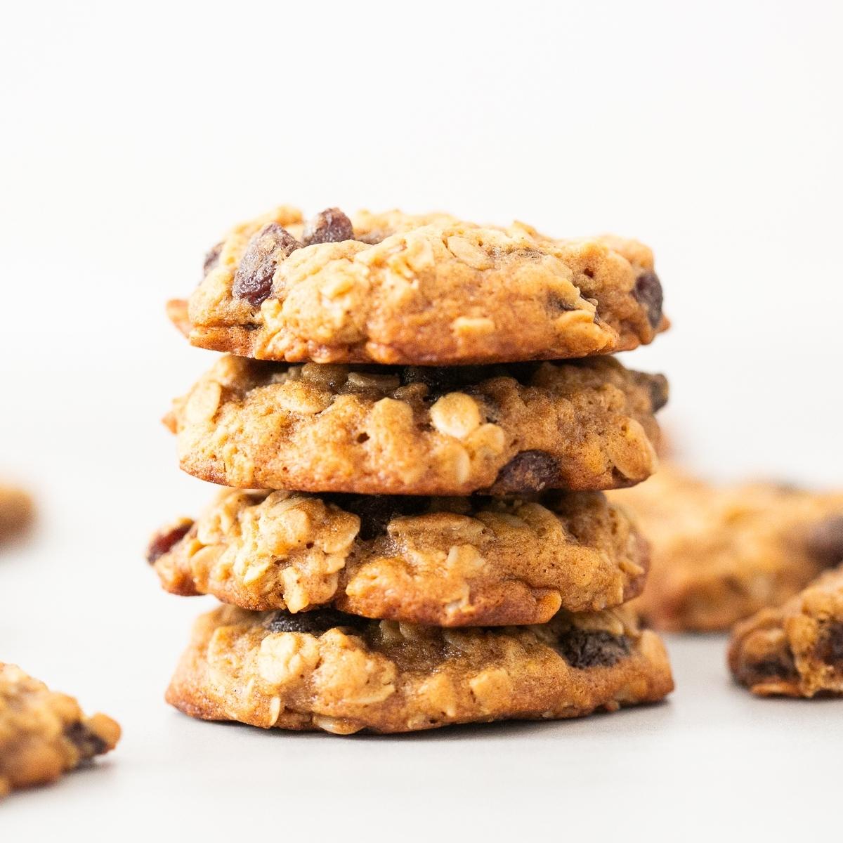 sourdough discard oatmeal raisin cookies