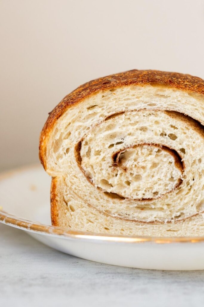 sourdough cinnamon swirl sandwich bread loaf