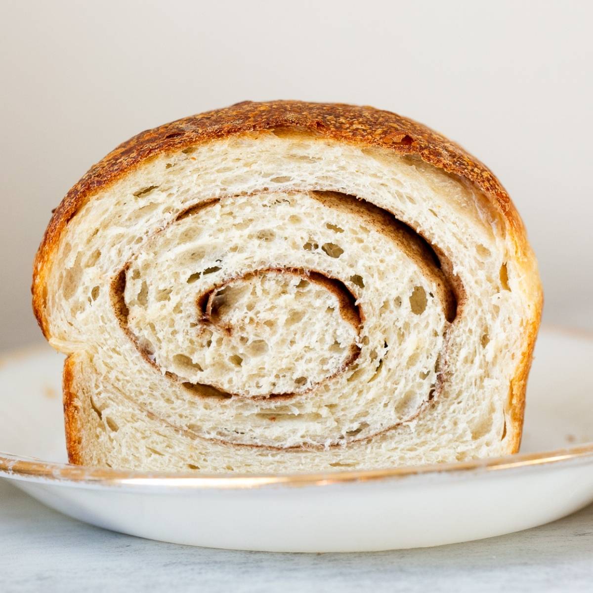 sourdough cinnamon swirl sandwich bread loaf